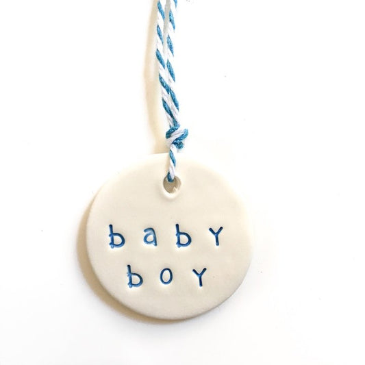 Ceramic Tag - Baby Boy
