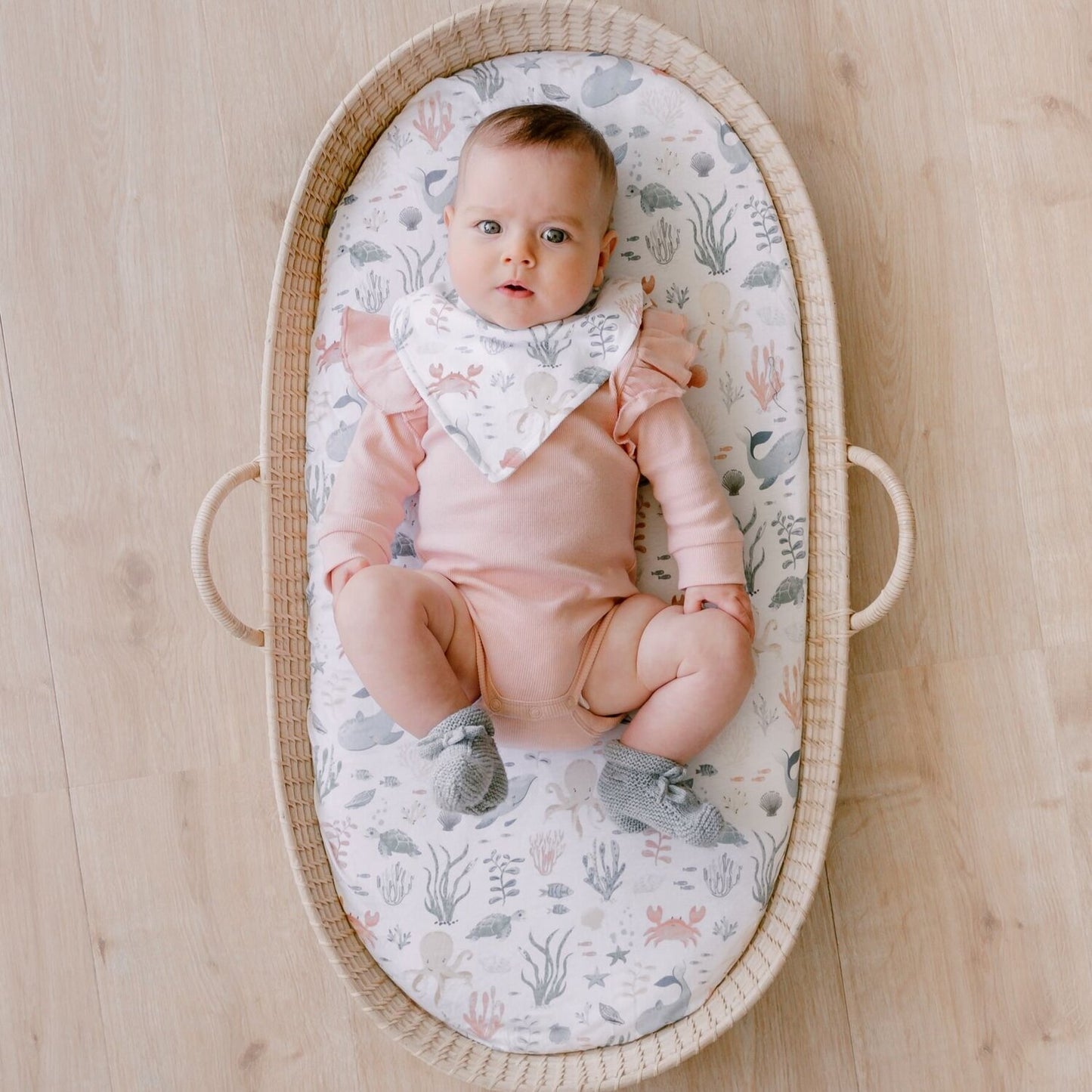 Bassinet sheets in Ocean