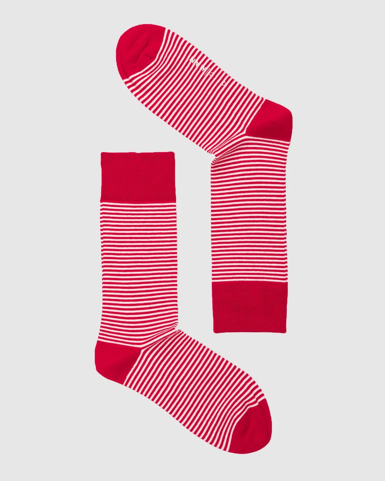 Red and White Pin Stripe Socks