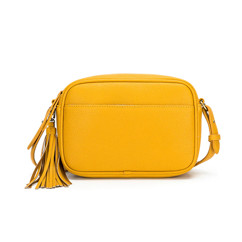 Raven Mustard Crossbody Bag