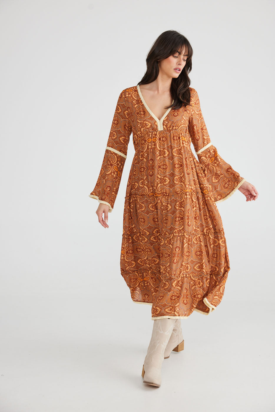 Zelda Dress - Dark Amber Palace