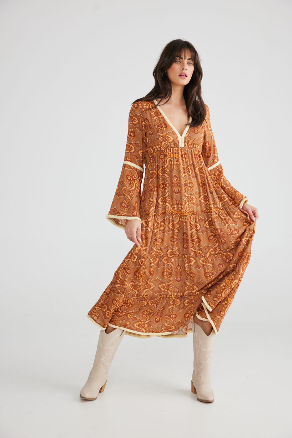 Zelda Dress - Dark Amber Palace