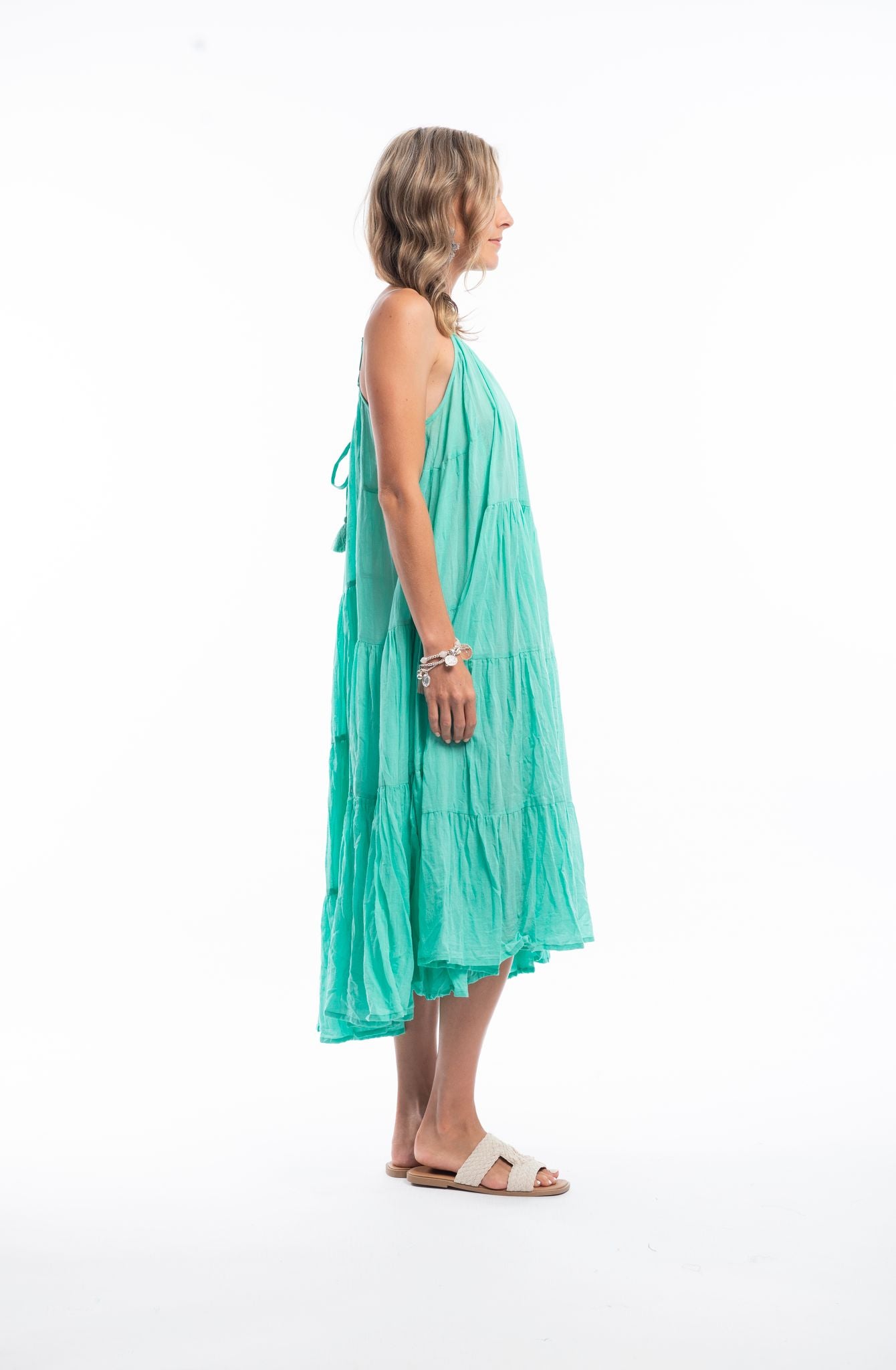 Essentials Maxi Dress in Aqua