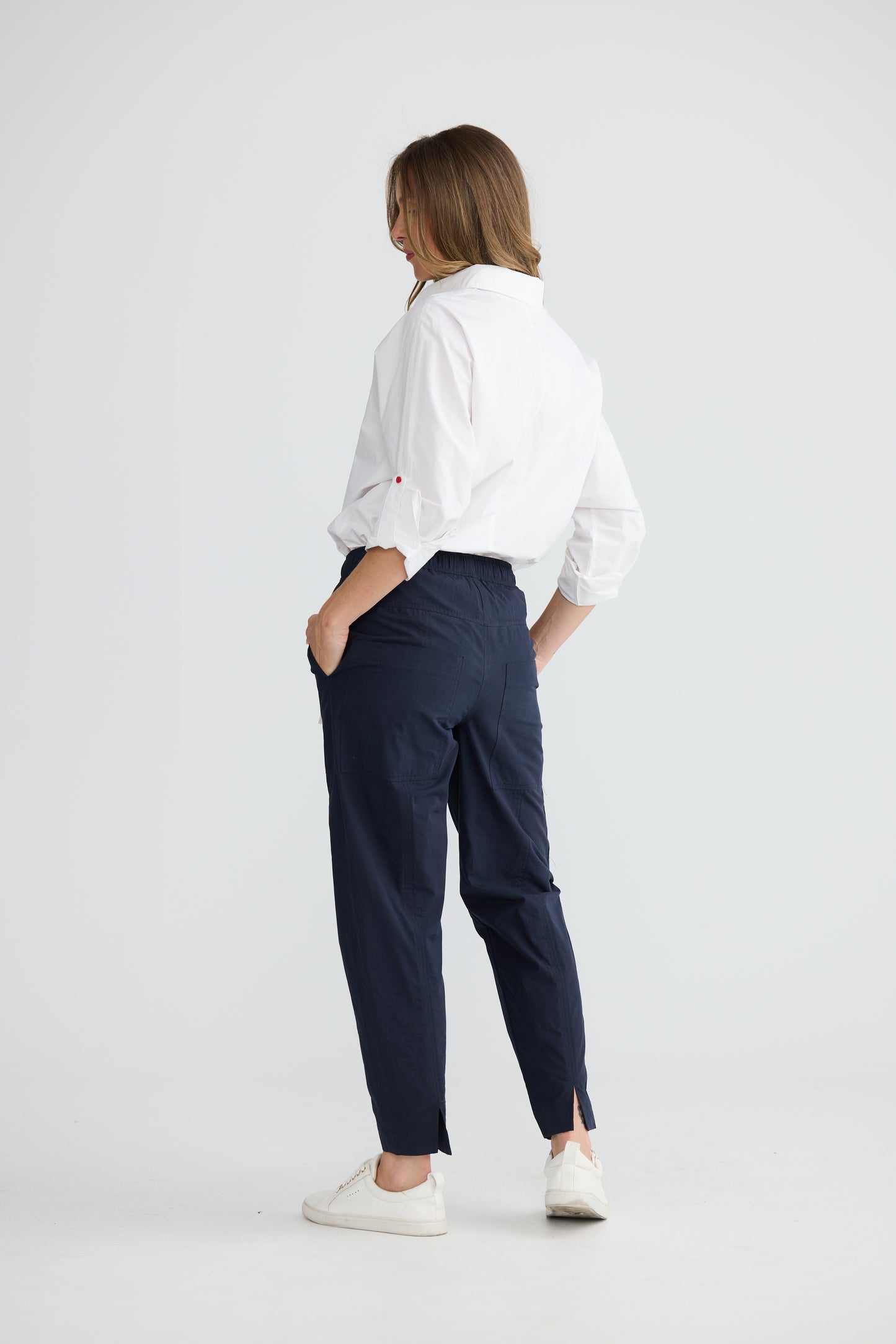 Reva Cargo Pants in Navy OR Red
