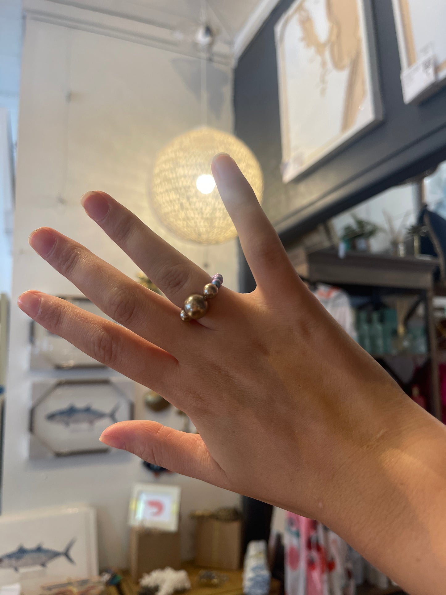 Vintage beaded ring
