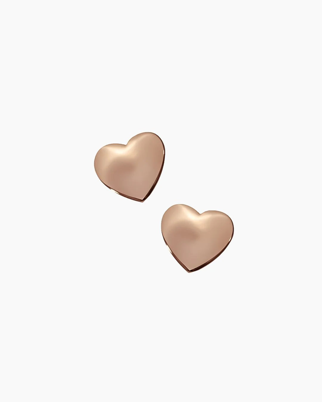 Petals Shiny Heart Stud Earrings - Various