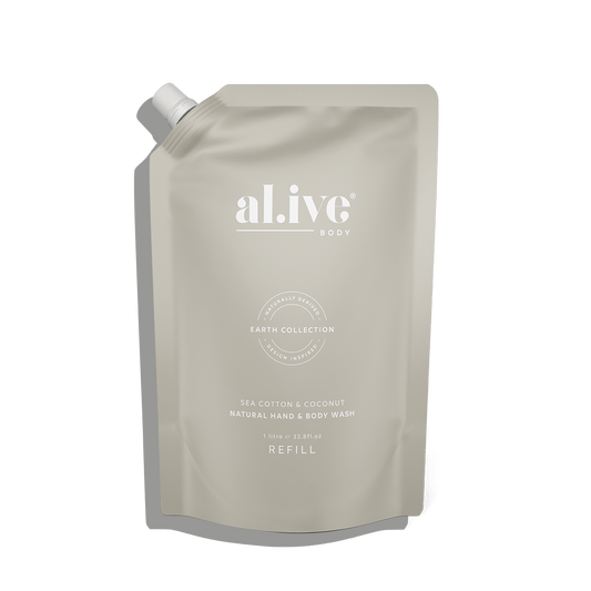 al.ive 1 LTR Wash Refill - Sea Cotton & Coconut