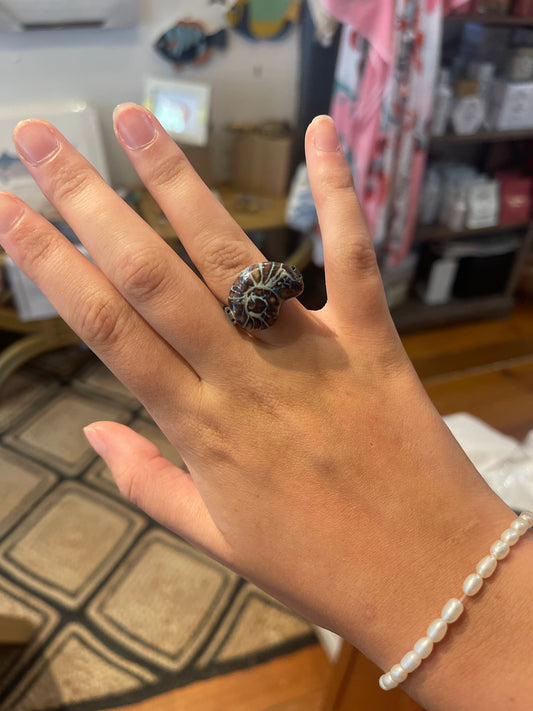 Vintage beaded ring