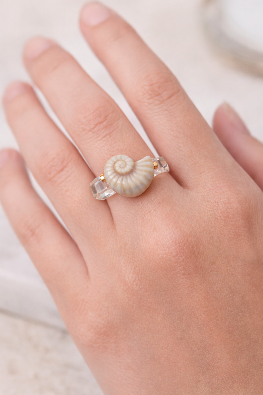 Vintage beaded ring