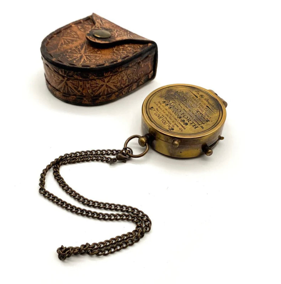 Pocket Compass With Message - Daughter