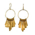 MW Euro Gold Tassel Hoop Earrings B15