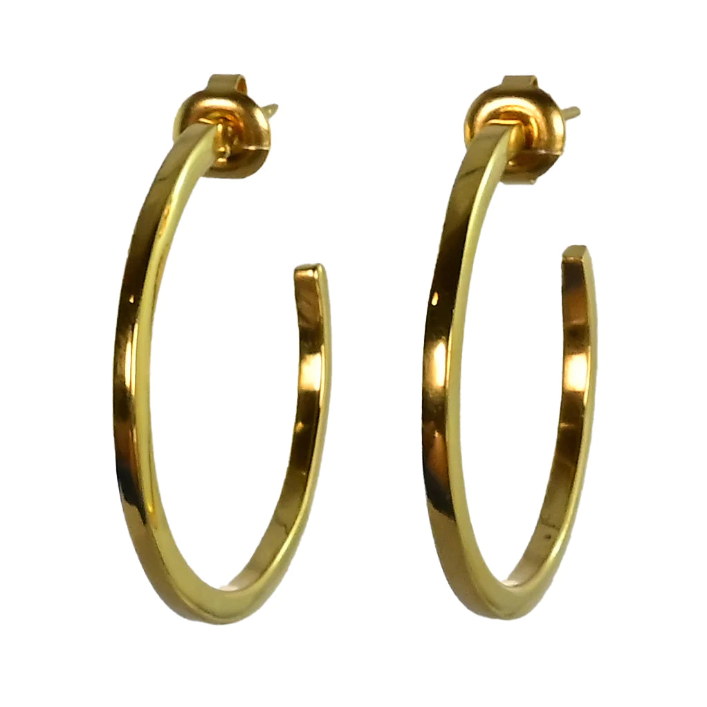 MW Gold Hoop Earrings B185
