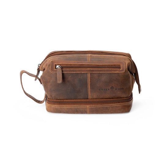 Greenwood Sandel Napier Leather Toiletry Bag