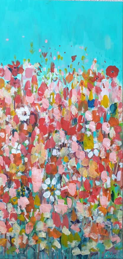 Wild Flowers & Turquoise Sky by Alice Blue