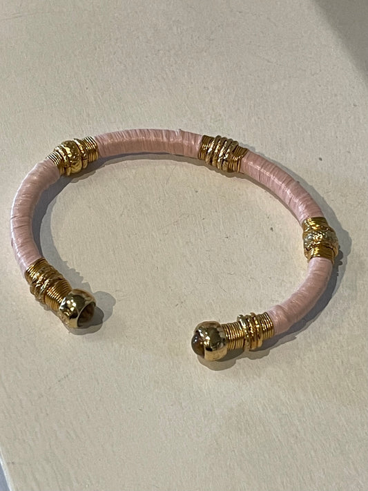 GB Sari Raffia Bracelet Acetate Gold