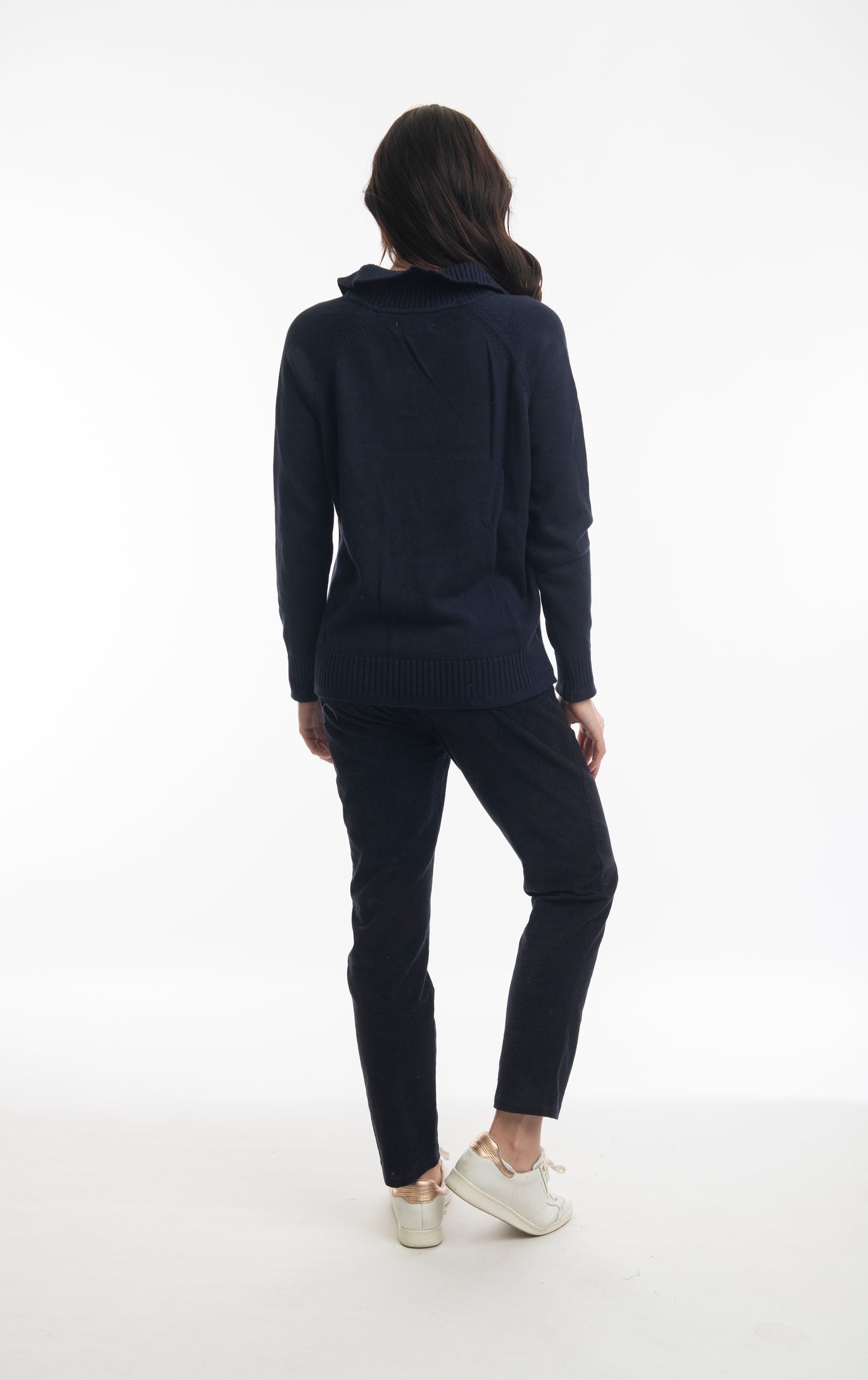 Collar Jumper Knits in Navy
