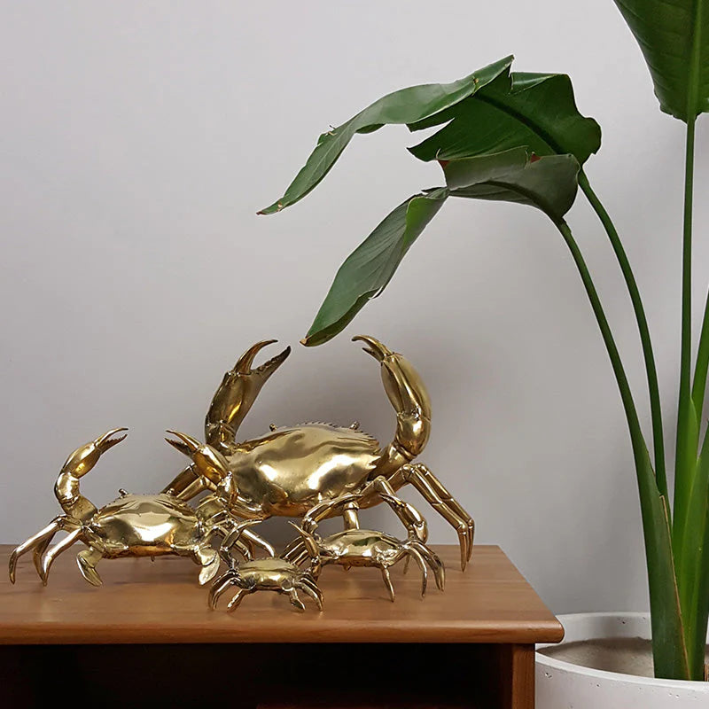 COL Brass Crab Decor – 4 Sizes Available