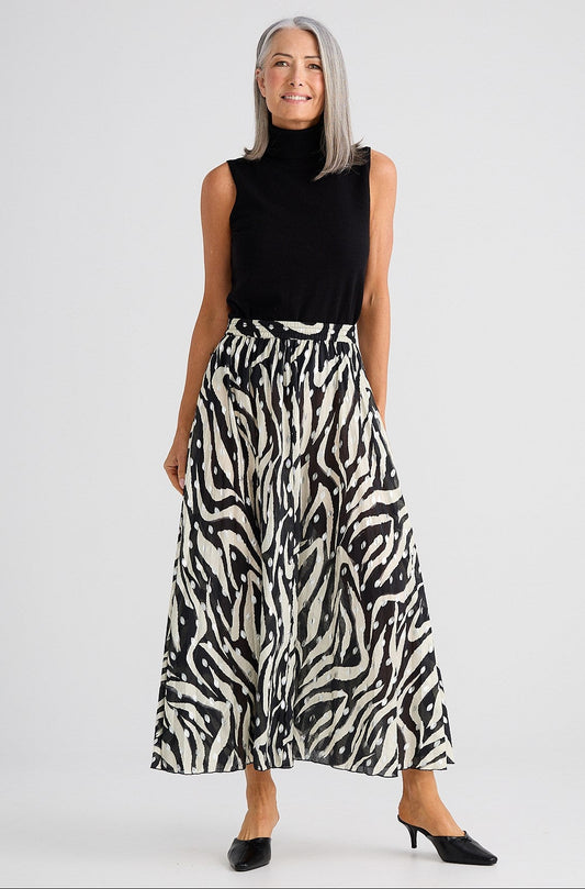 Helene Skirt in Zebra Print