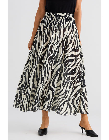 Helene Skirt in Zebra Print