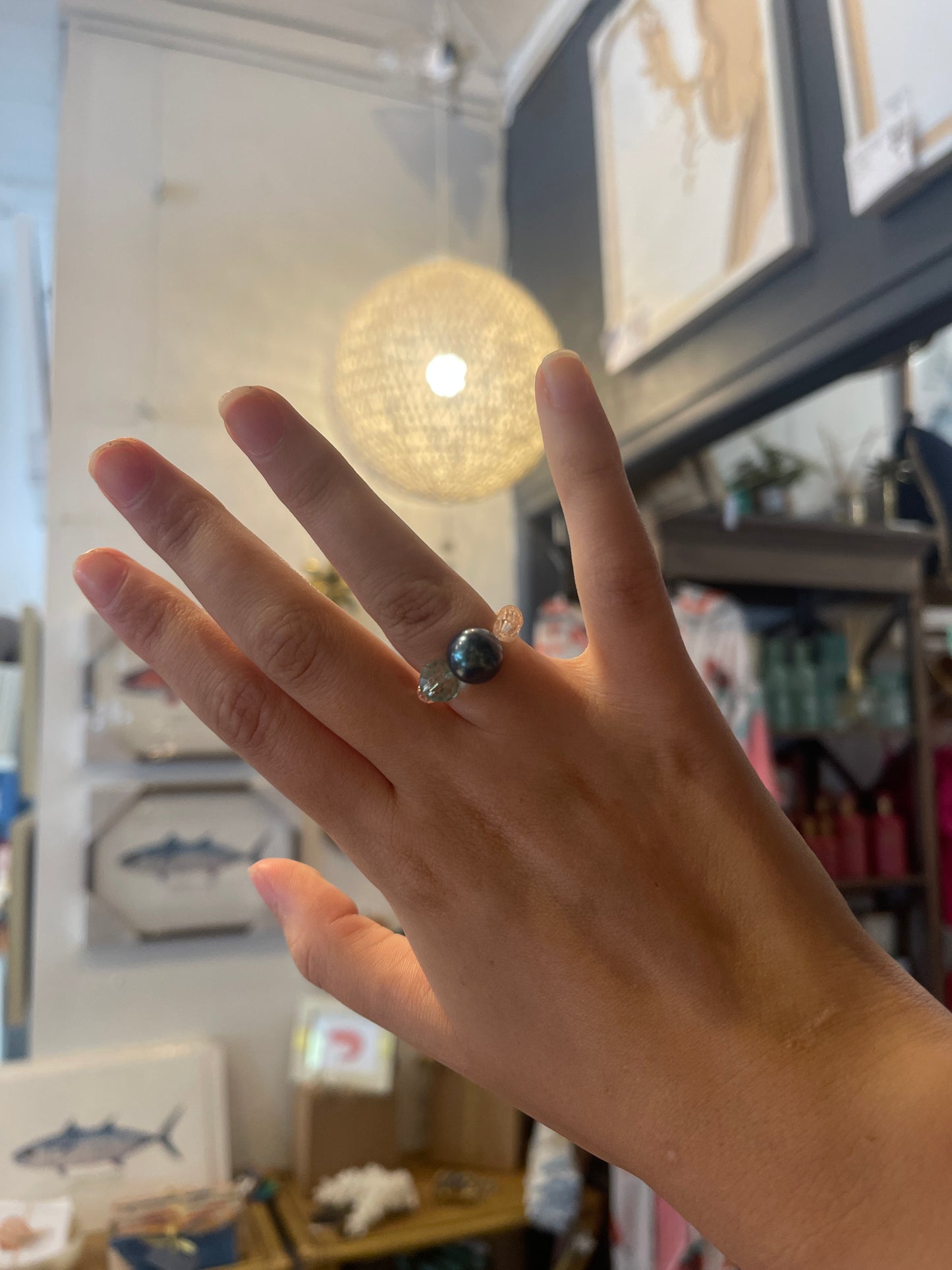 Vintage beaded ring