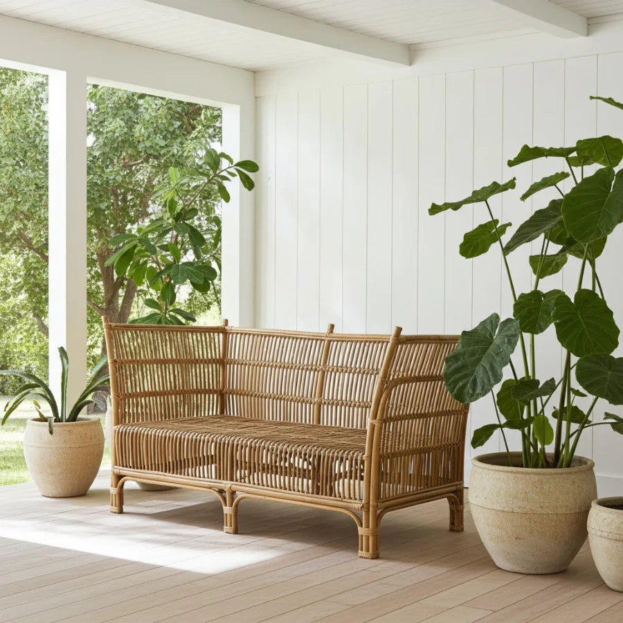 Cane 2 Seater Sofa - Natural