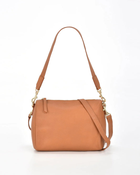 Jules Leather Shoulder Bag - Tan