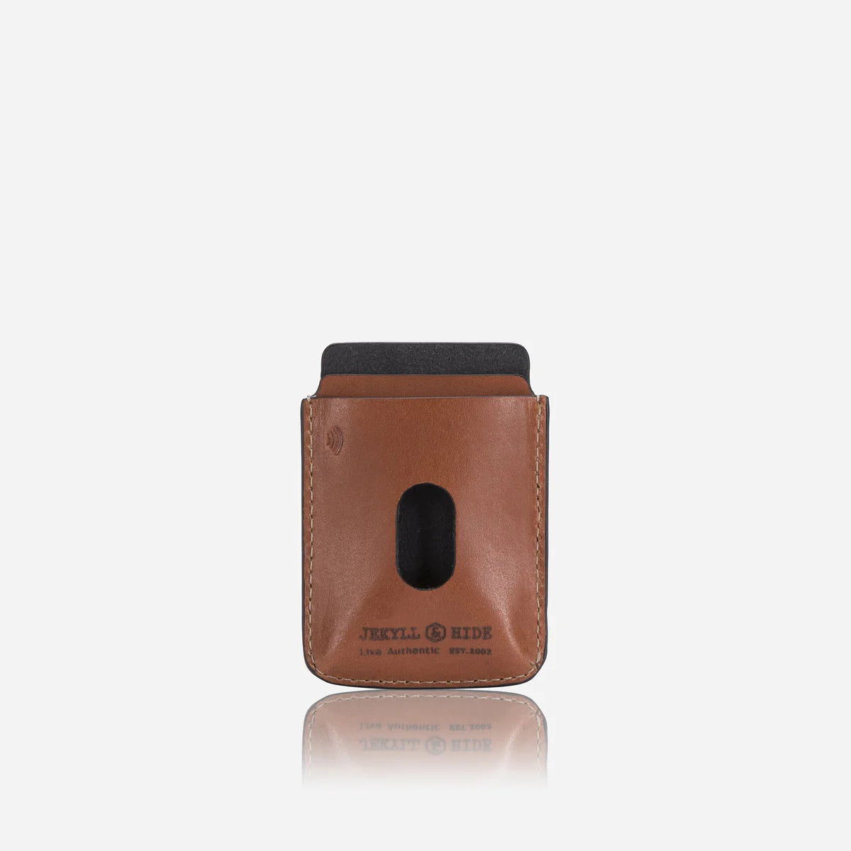 Roma Leather Compact Card Holder - Tan
