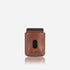 Roma Leather Compact Card Holder - Tan