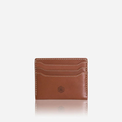 Roma Leather Card Holder Tan