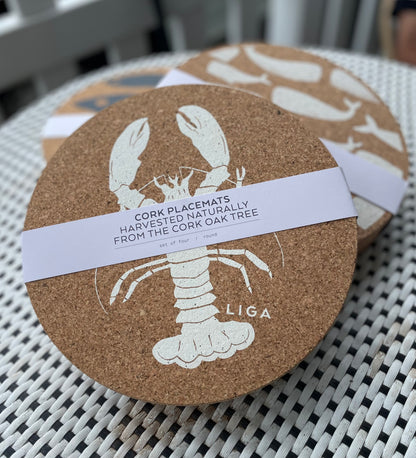 Printed Cork Placemat Set of 4 (Various)