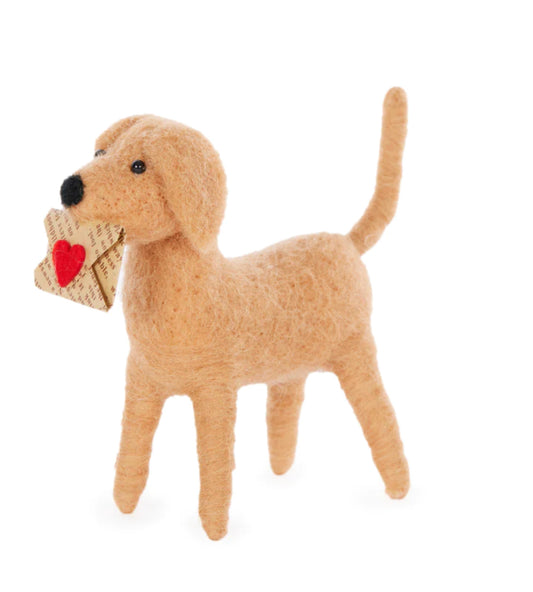 Wool Labrador with Love Letter