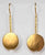 MW Euro Gold circle long hook Earrings B48