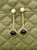 Black Onyx and Pearl statement earrings