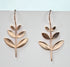 MW Euro Rose Gold Leaf Drop Earrings B20