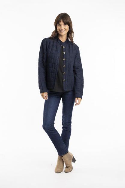 Pure Linen Coat Paded