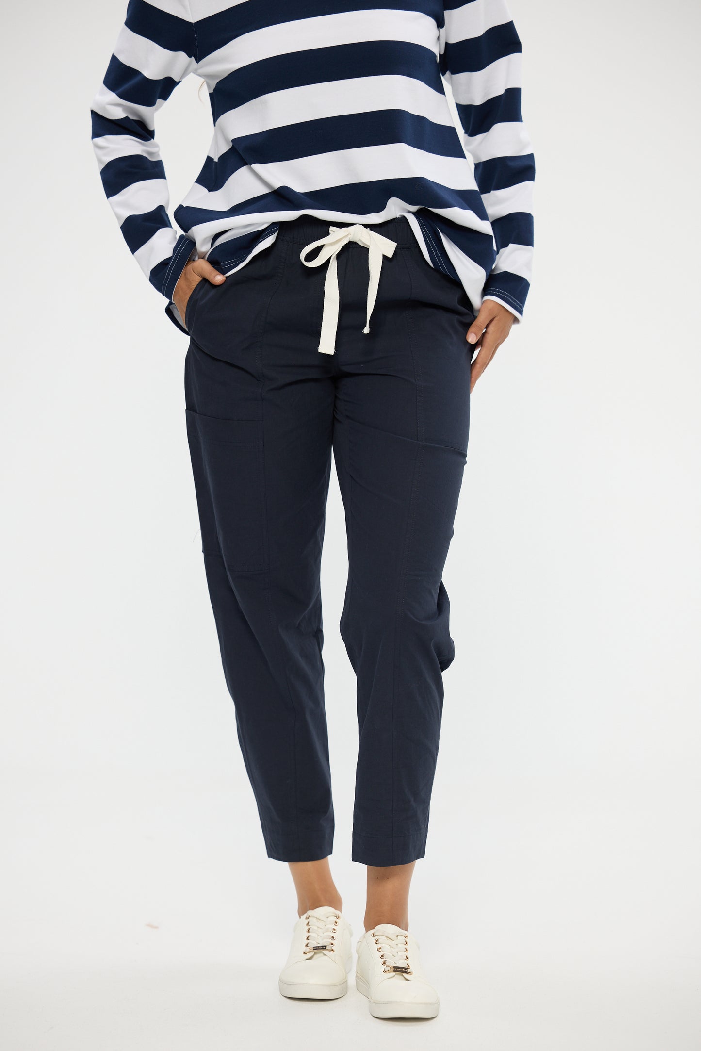 Reva Cargo Pants in Navy OR Red