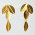 MW Euro Gold motif long hook Earrings B135
