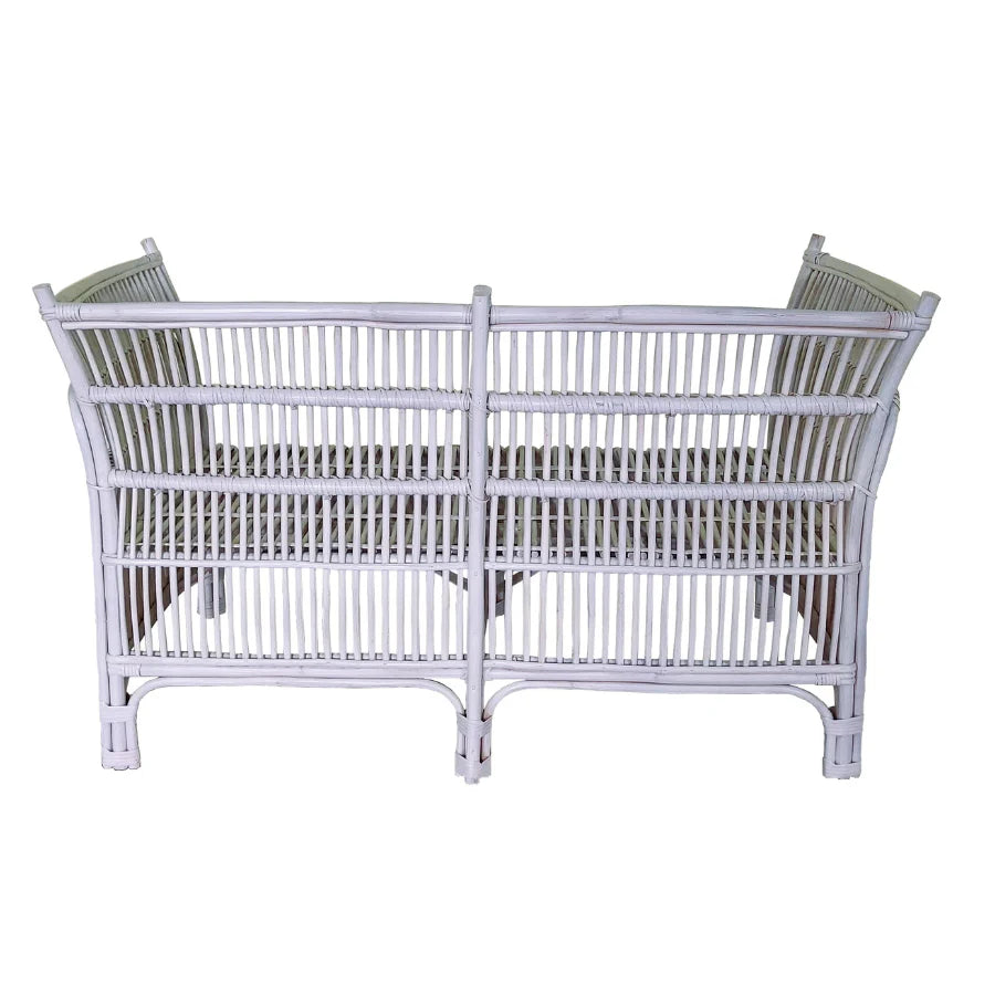 Cane 2 Seater Sofa - white