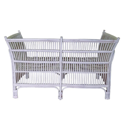 Cane 2 Seater Sofa - white