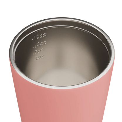Ceramic Bino 8oz Reusable Coffee Cup in Peachy and other colours