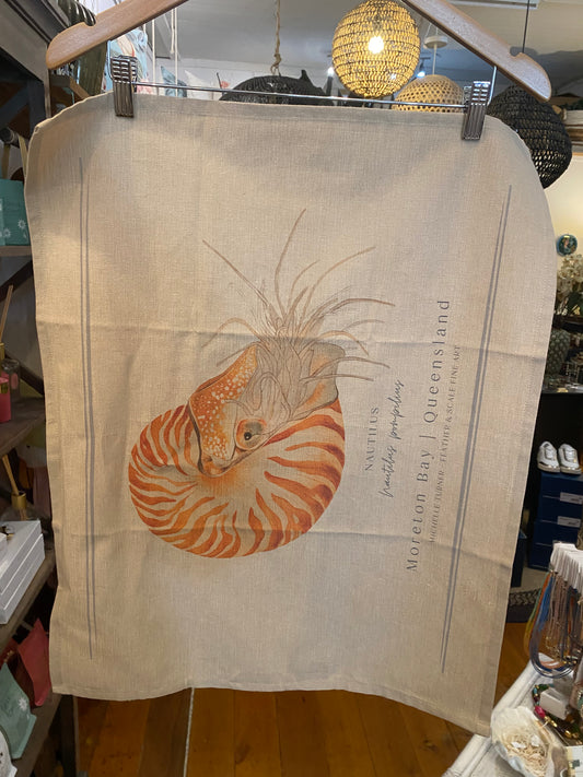 Feather & Scale Tea Towel