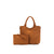 Arielle Tan 2 Piece Suede Handbag