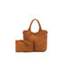 Arielle Tan 2 Piece Suede Handbag