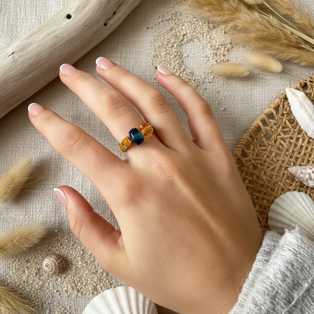 Vintage Bead & Tila Ring various
