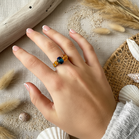 Vintage Bead & Tila Ring various