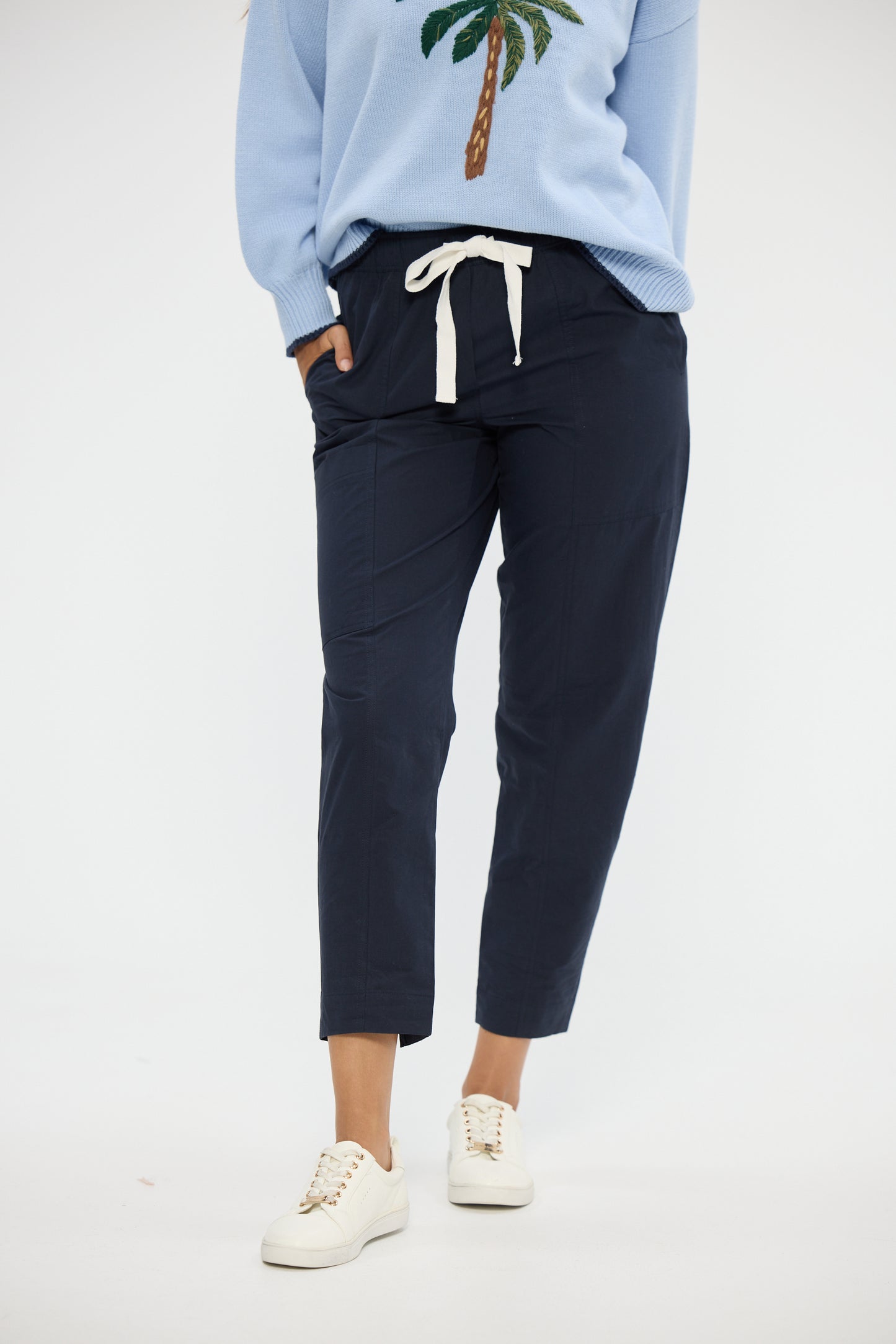 Reva Cargo Pants in Navy OR Red
