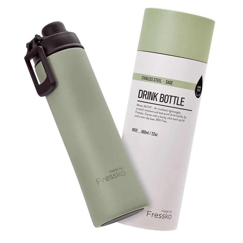 Move 660ml Sip Flask Drink Bottle in Denim Sage and other Colours
