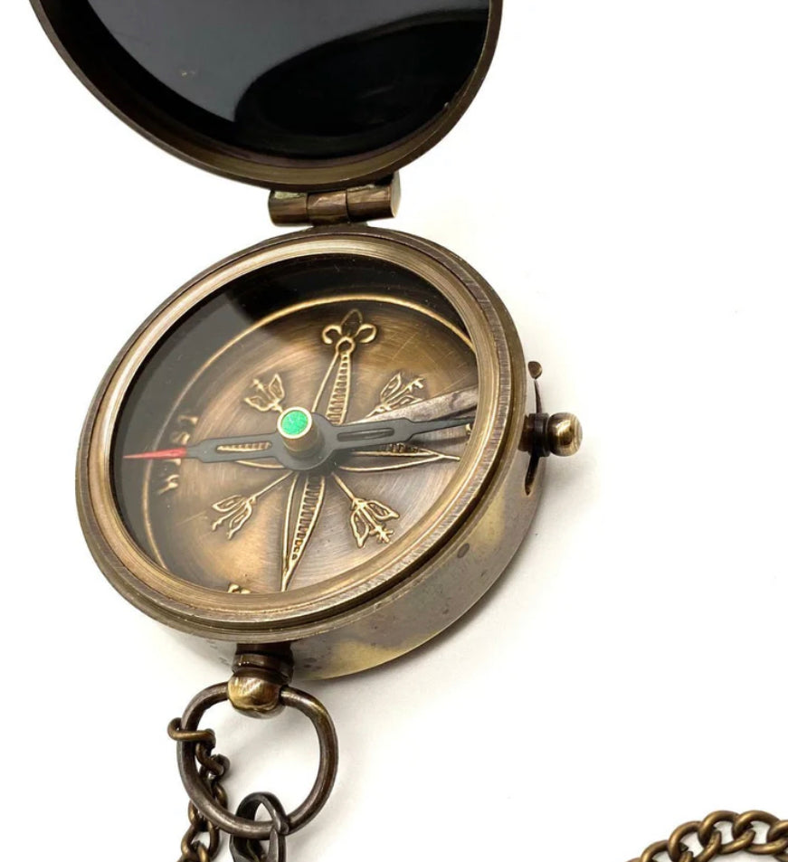 Pocket Compass With Message - Daddy