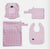 Tyoub Pink Check Swim Bag set