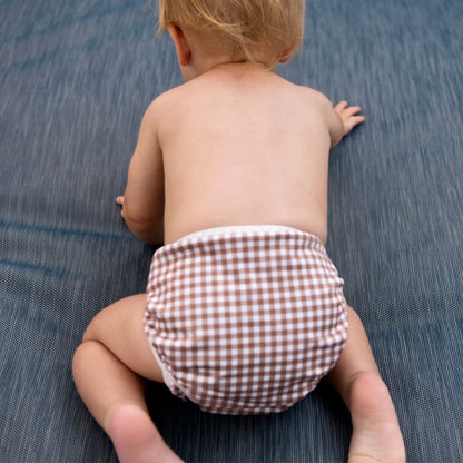 Tyoub Fawn Check Swim Nappy